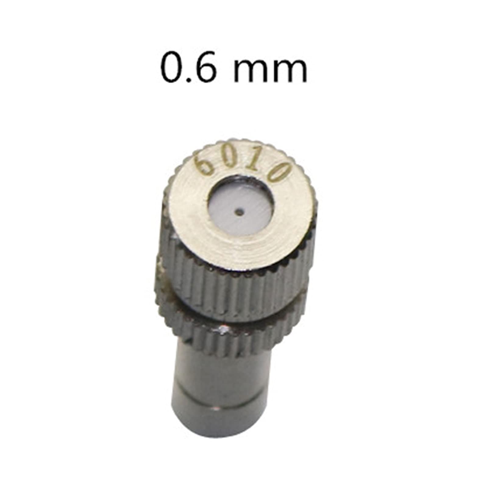 50-Pack 0.2-0.6mm Low Pressure Quick Connect Micro Drip Irrigation Nozzles - Greenhouse & Garden Water Spraying System for Mist Cooling, Hydroponics & Indoor Plant Care (0.6mm)