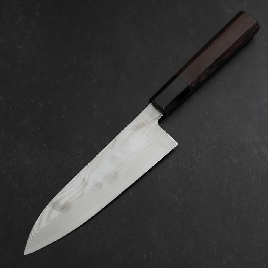 Premium Santoku Knife 180mm - Damascus Steel Blade with Buffalo Wenge Handle - Japanese Chef Knife for Slicing, Dicing & Chopping - Perfect for Home Cooking & Professional Kitchens