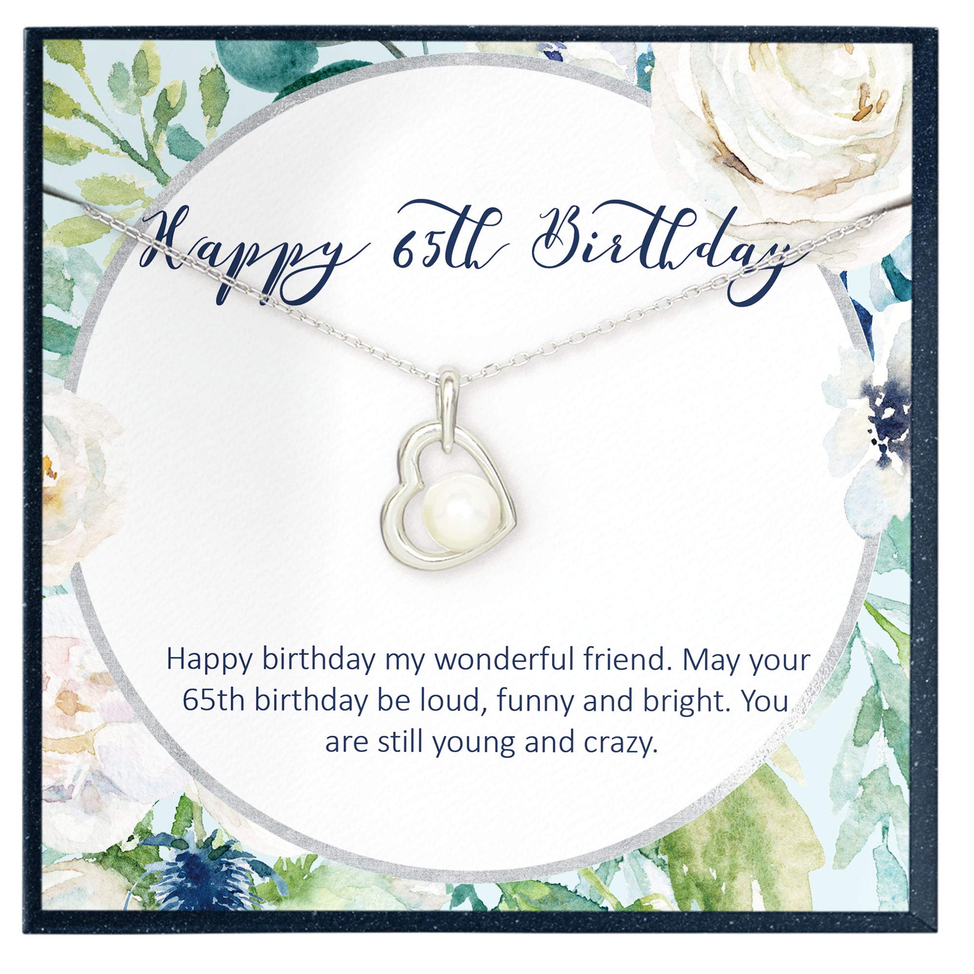 65th Birthday Gift for Women - Elegant Personalized Necklace Jewelry for Grandma, Sister & Friends | Perfect Birthday Present for 65 Year Old Women | Ideal for Anniversaries, Retirement Celebrations & Special Occasions