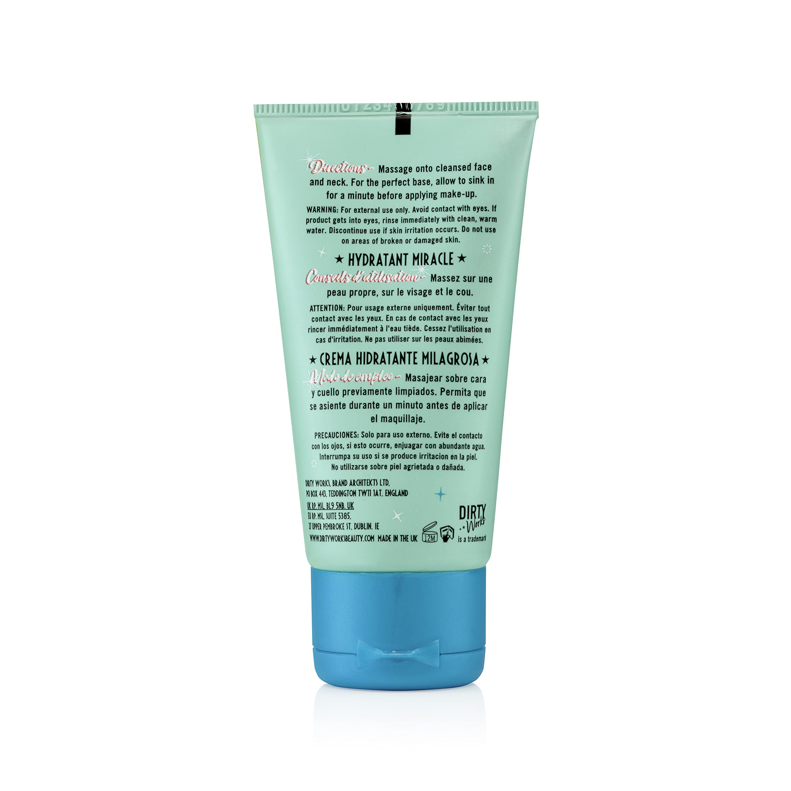Dirty Works Good to Glow Moisturiser 50ml - Hydrating Face Cream for Glowing Skin | Day & Night Moisturizer for Dry & Dull Skin | Perfect for Daily Skincare Routine & Makeup Prep
