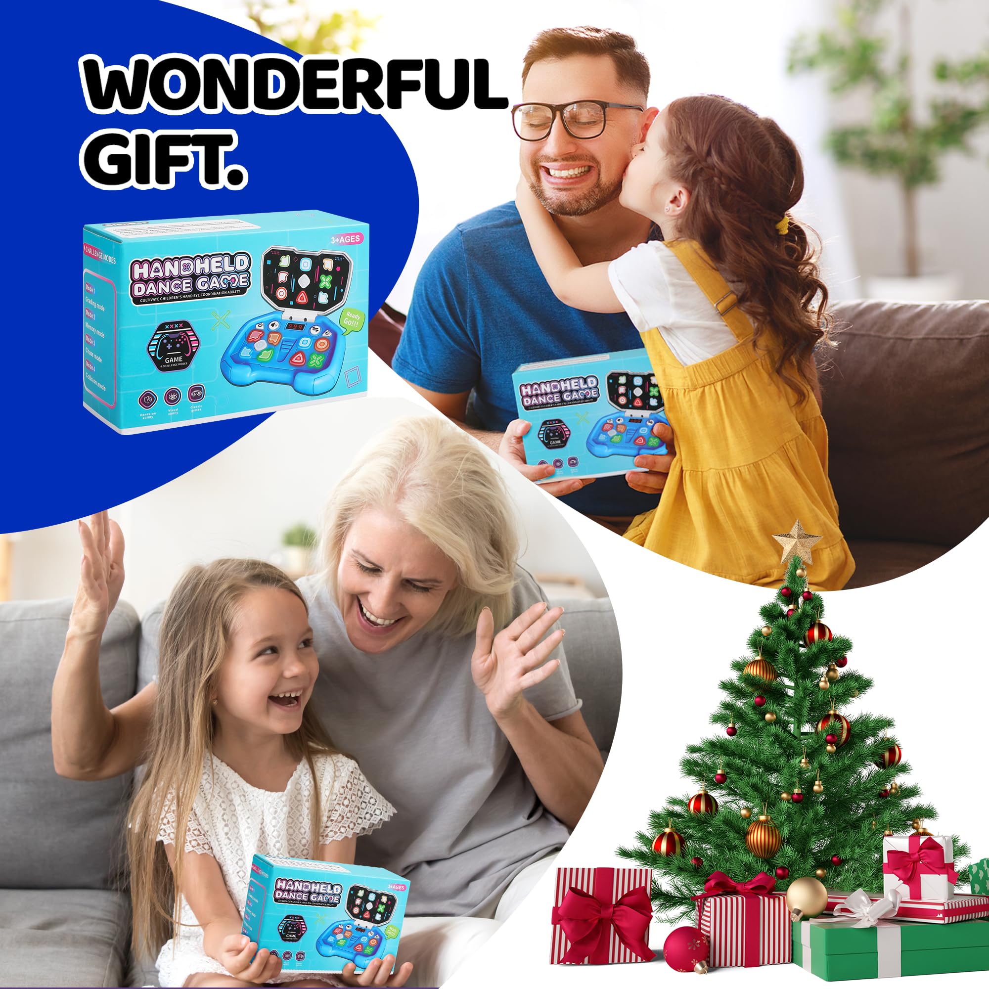Handheld Fidget Game for Kids 6-12 - ADHD Sensory Toy with 999 Levels & 4 Modes - Perfect Birthday Gift for Boys & Girls