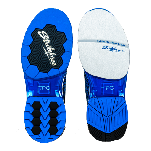 KR Strikeforce TPC Gladiator Blue/Black High Performance Left Handed Bowling Shoes for Men - Perfect for League Play & Tournament Bowling