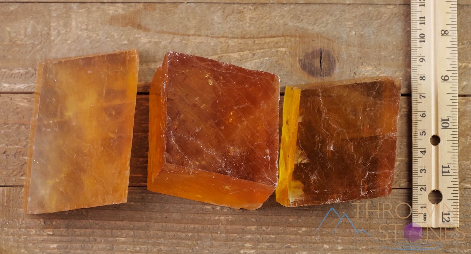 Orange Calcite Raw Crystal - Medium Rhombohedron Shape for Metaphysical Healing, Home Decor, and Crystal Collection | Perfect for Meditation, Energy Work, and Spiritual Decor (E1461)
