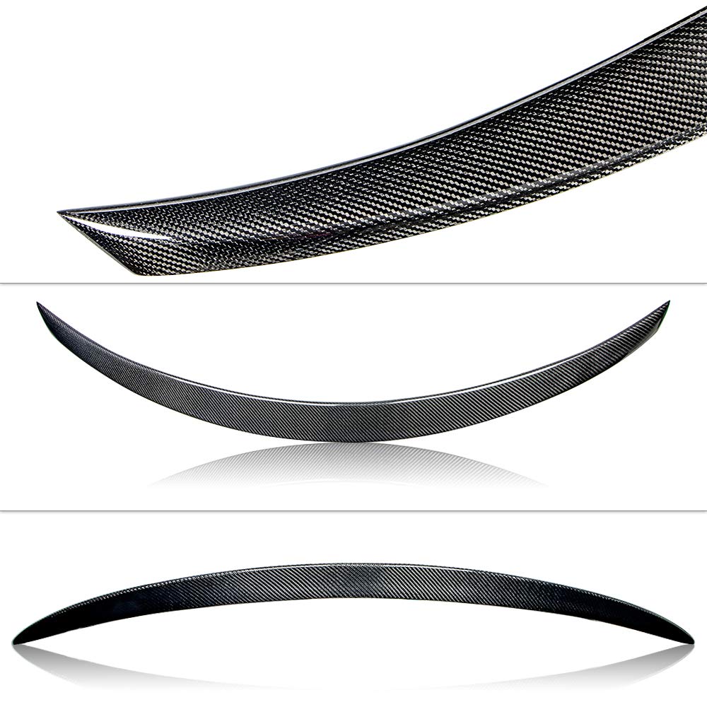 AeroBon Real Carbon Fiber Trunk Spoiler for 2014-2024 Infiniti Q50 & Q50S - P Style Rear Wing Spoiler | High-Performance Upgrade for Sporty Look & Better Aerodynamics