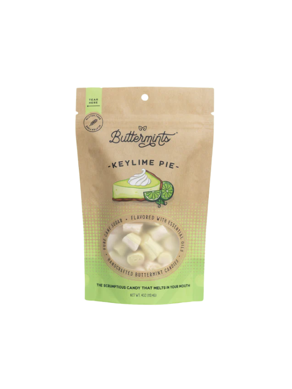 Delicious Key Lime Pie Buttermints - 4oz Resealable Pouch - Sweet & Tangy Candy for Parties, Weddings & Gifts