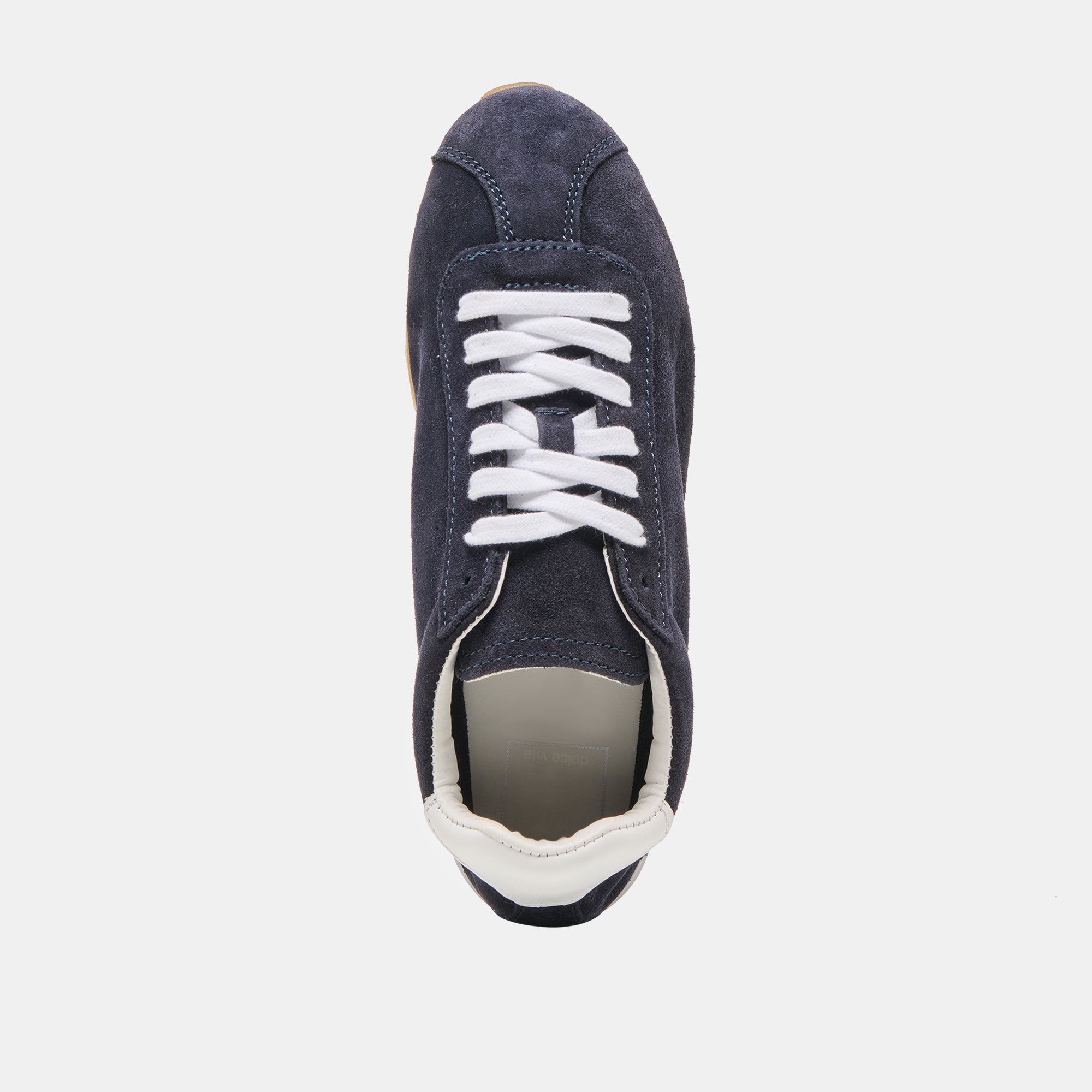 SERINA Women's Navy Suede Sneakers - Comfortable Casual Walking Shoes for Everyday Wear, Gym, and Travel