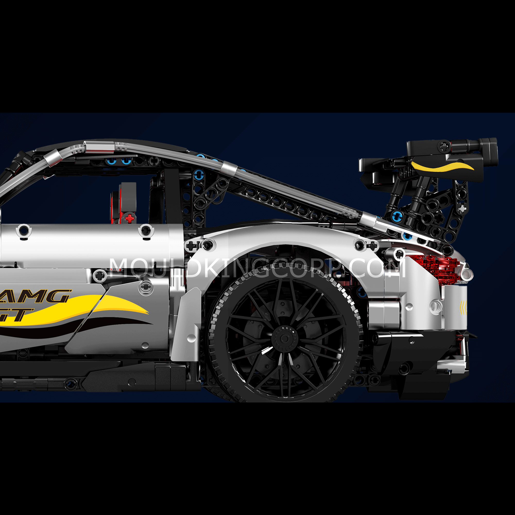 Mould King 13126 AMG GT Remote Control Sports Car Building Kit | 2,872 PCS High-Speed Racing Model for Adults & Teens - Perfect for Collectors, Gifts, and RC Car Enthusiasts