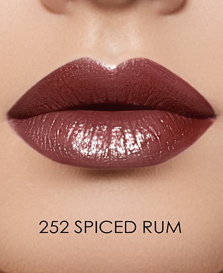 True Color Satin Lipstick 252 Spiced Rum - Long Lasting Matte Liquid Lipstick, Hydrating & Non-Drying, Vegan & Cruelty Free - Perfect for Date Night, Parties & Everyday Wear