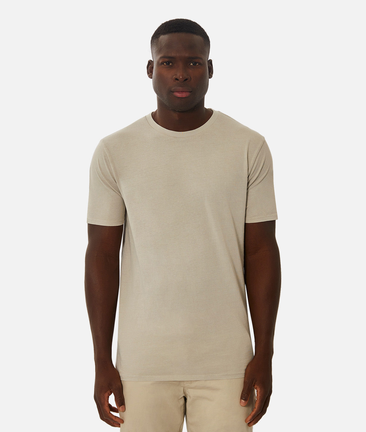 Premium Classic Cotton T-Shirt for Men - Soft & Comfortable Basic Tee in OD Stone - Perfect for Casual Wear, Layering & Everyday Outfits