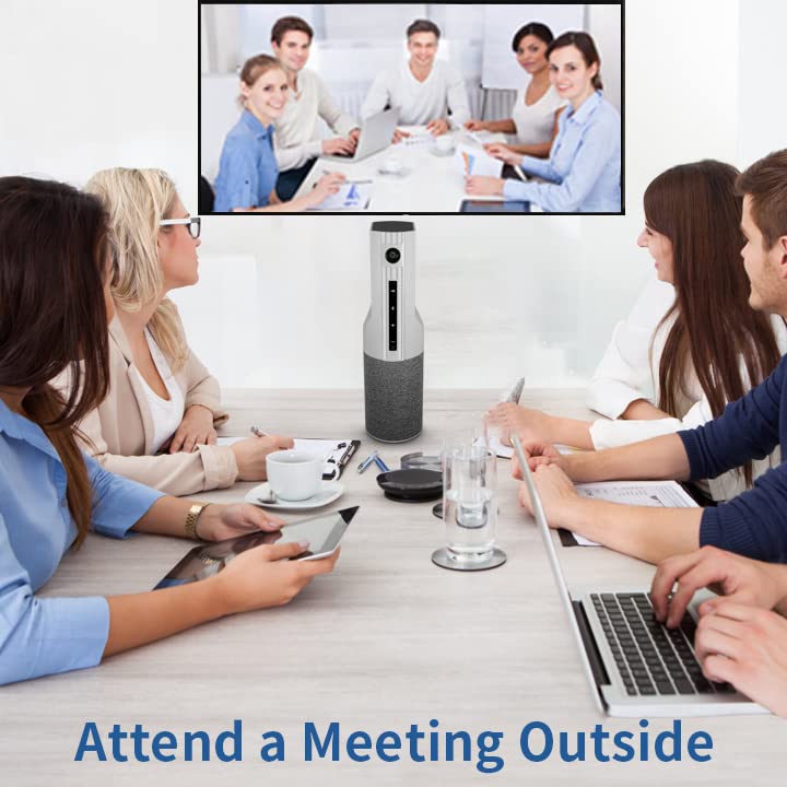 HD 1080P Conference Webcam with Built-in Microphone & Speaker - 110° Ultra Wide Angle Web Camera with 19ft Voice Pickup, AI Noise Cancellation, USB Plug & Play - Perfect for Zoom Meetings, Remote Work, Online Classes & Video Conferencing