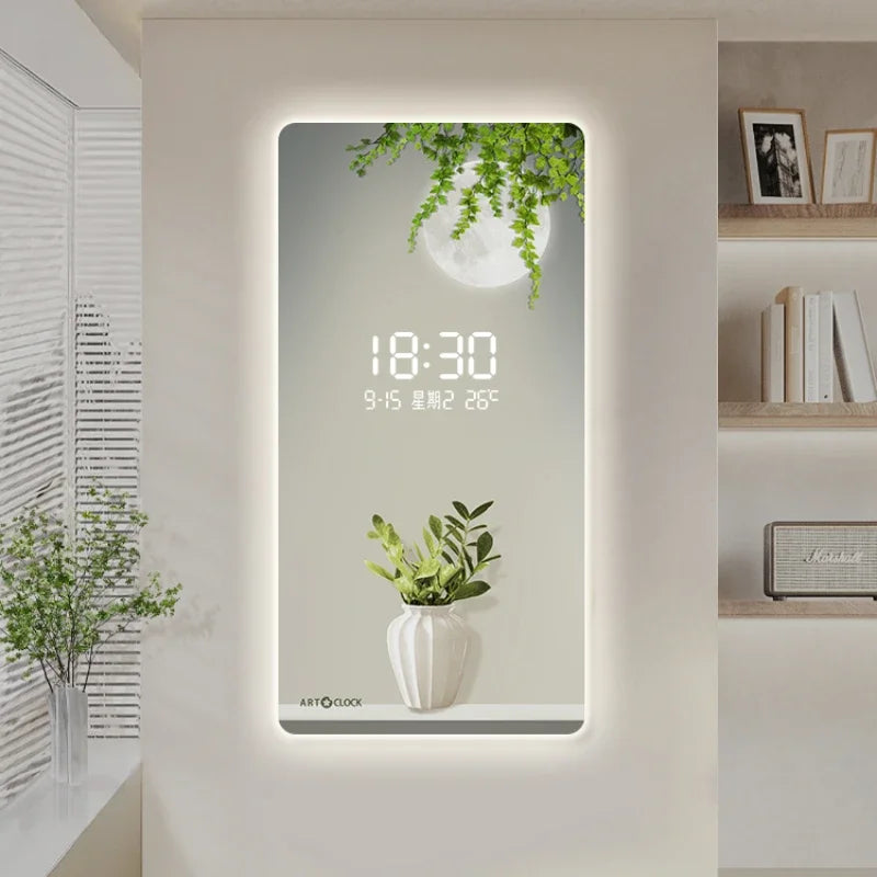 Eco-Friendly Digital Plug-in Wall Clock with Large Display - Perfect for Home, Office, and Kitchen Use