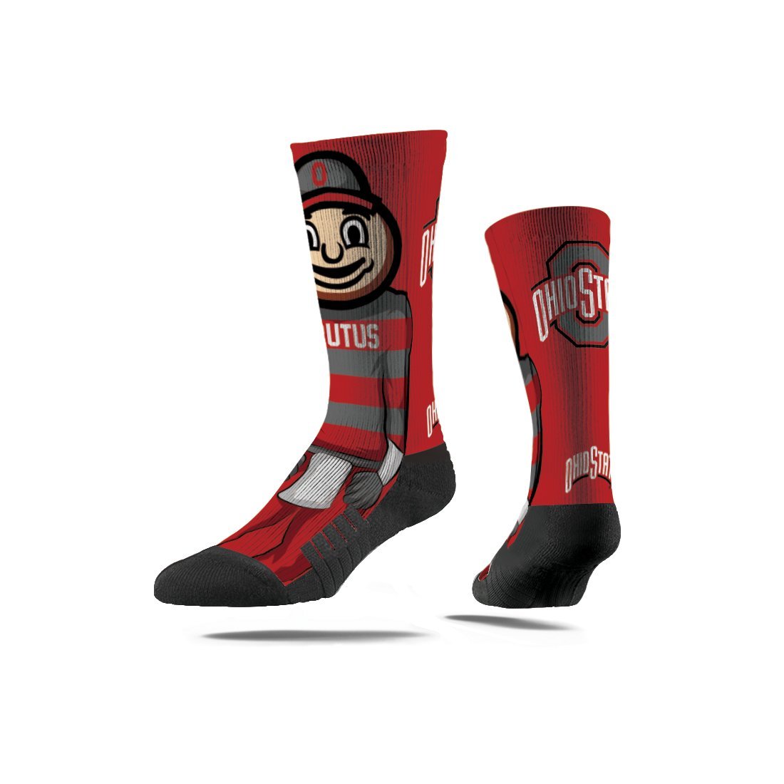 Ohio State Buckeyes Mascot Socks - Officially Licensed NCAA Football Team Socks for Men & Women - Perfect for Game Day, College Spirit Wear & Fan Gifts