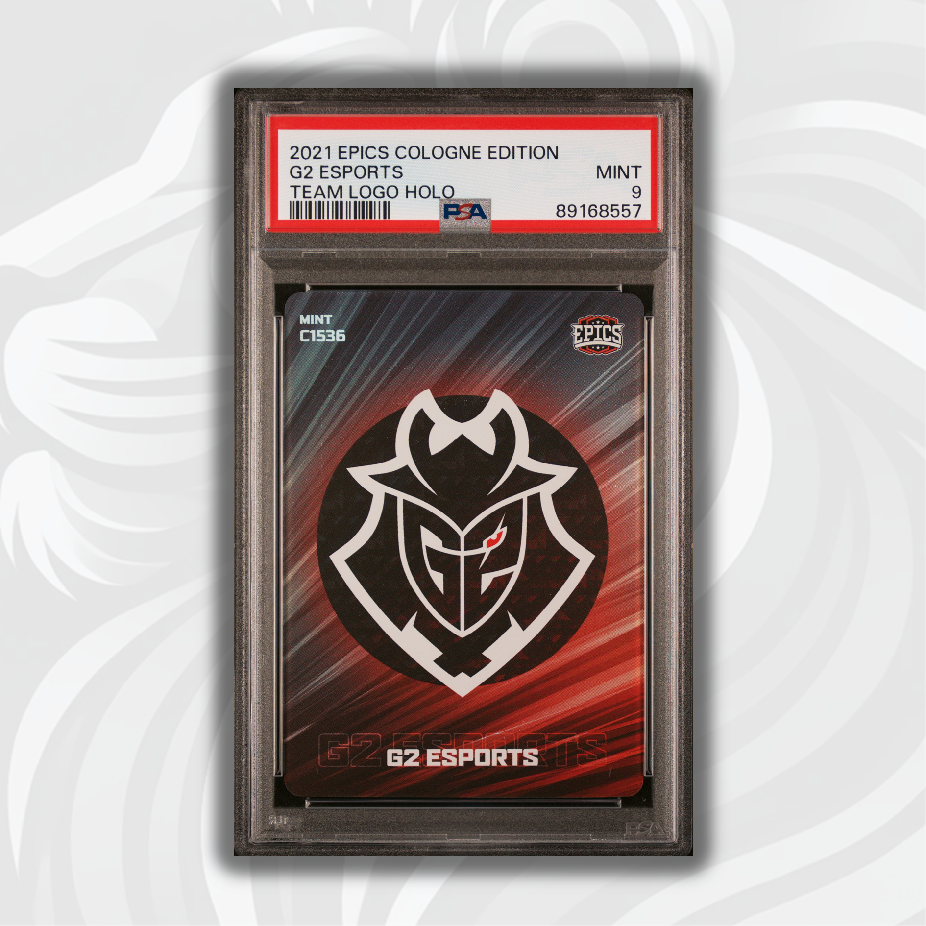 PSA 9 G2 Esports #C1536 Team Logo Holo 2021 Epics Cologne Edition Trading Card - Perfect for Collectors, Gaming Enthusiasts & Esports Fans