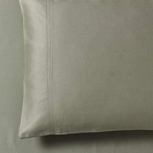 Luxury Silky Cotton Bamboo-Cotton Blend 2-Pack Standard Pillowcases - Soft & Breathable Bedding Set, Sage Green - Perfect for Home, Hotel, or Gift Use
