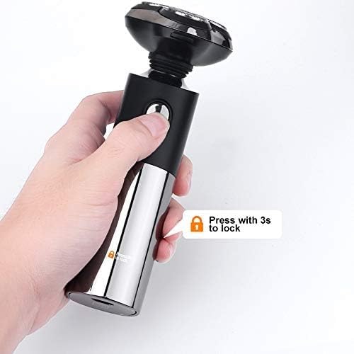 Men's Electric Razor - 3D Rotary Shaver with 3 Heads, Waterproof Beard Trimmer & Rechargeable LED Display | Perfect for Travel, Gym & Daily Shaving