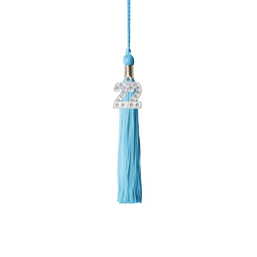 2022 Kindergarten Graduation Tassel with Bling Charm - Blue - Perfect for Preschool Graduation Ceremony, Party Favors & Photo Props