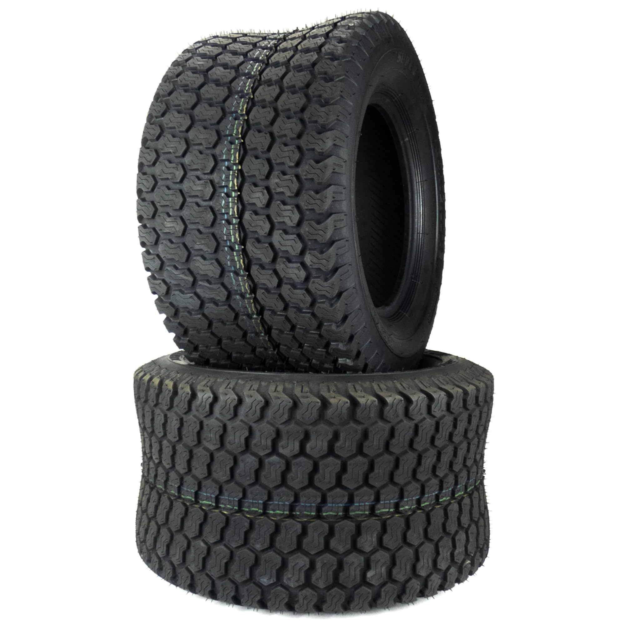 2 Pack Super Turf Tubeless 4 Ply Tires 24x12.00-12 for Lawn Tractors & Zero-Turn Mowers - All-Terrain Traction, Durable Construction - Perfect for Golf Courses, Farms & Landscaping