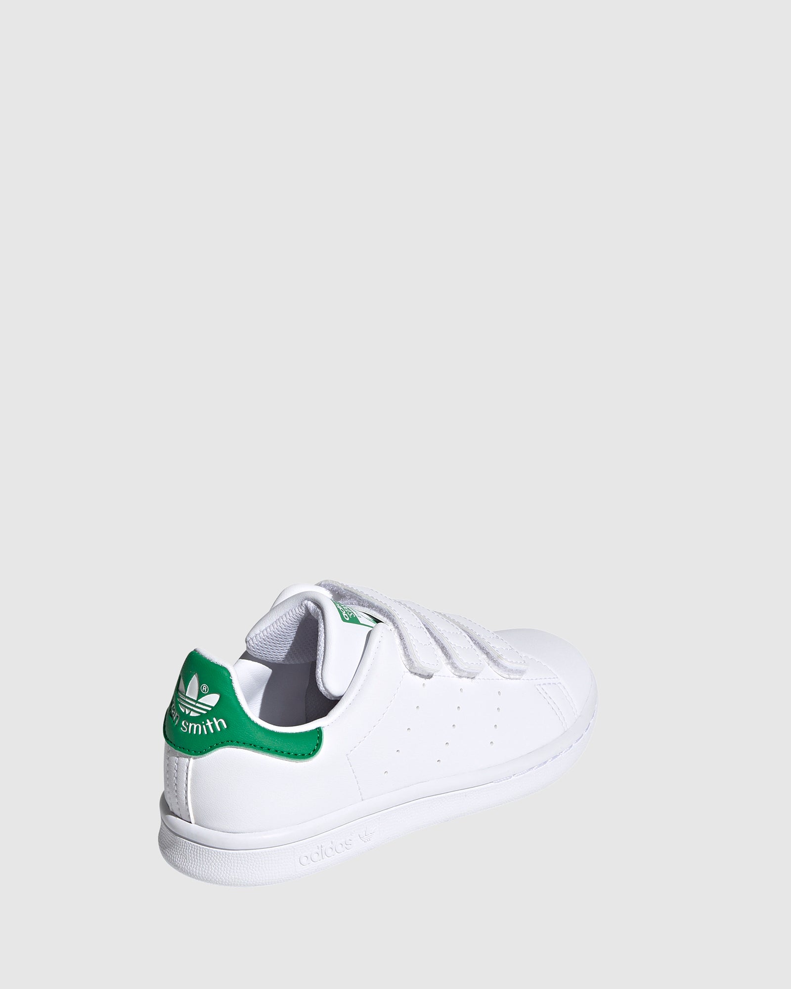 Stan Smith II Self-Fastening Kids Sneakers - White & Green Pre-School Shoes for Boys & Girls | Perfect for School, Play & Everyday Wear