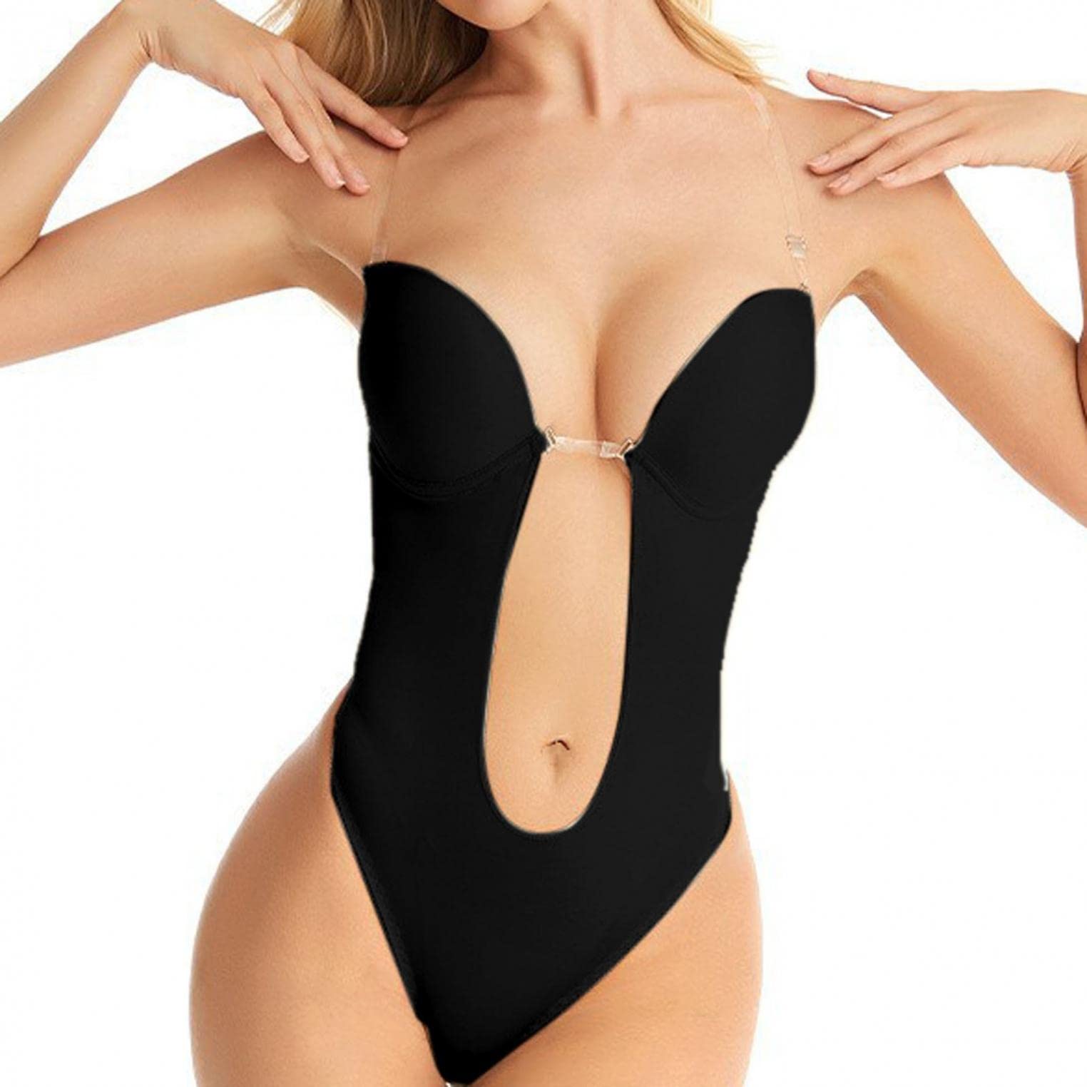 Plus Size Backless Shapewear for Women - Seamless Slimming Body Shaper with Built-in Bra | Tummy Control & Waist Cincher | Perfect for Dresses, Evening Wear & Special Occasions