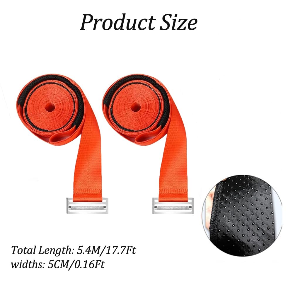 1-Person Heavy Duty Moving Straps - 600 lbs Capacity Lifting & Moving System with Shoulder Straps & Handles - Ideal for Furniture, Appliances & Large Objects (Orange) - Perfect for Home Moves, DIY Projects & Warehouse Use