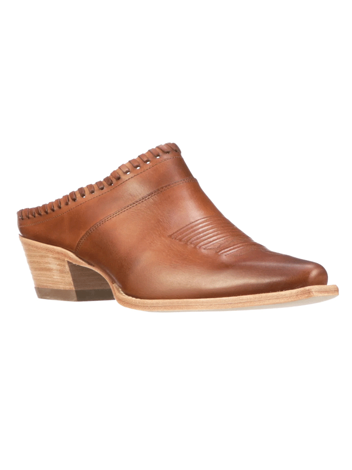 Lucchese I6115 Women's Western Mule Boots in Golden Tan - Stylish Cowgirl Shoes for Country Dancing & Casual Wear