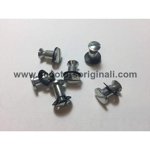 Lambretta Finishing Nut Set for Series 1 & 2 Scooters - 6-Piece Kit | Premium Scooter Accessories for Restoration & Custom Builds | Perfect for Vintage Vespa, Lambretta & Classic Scooter Maintenance