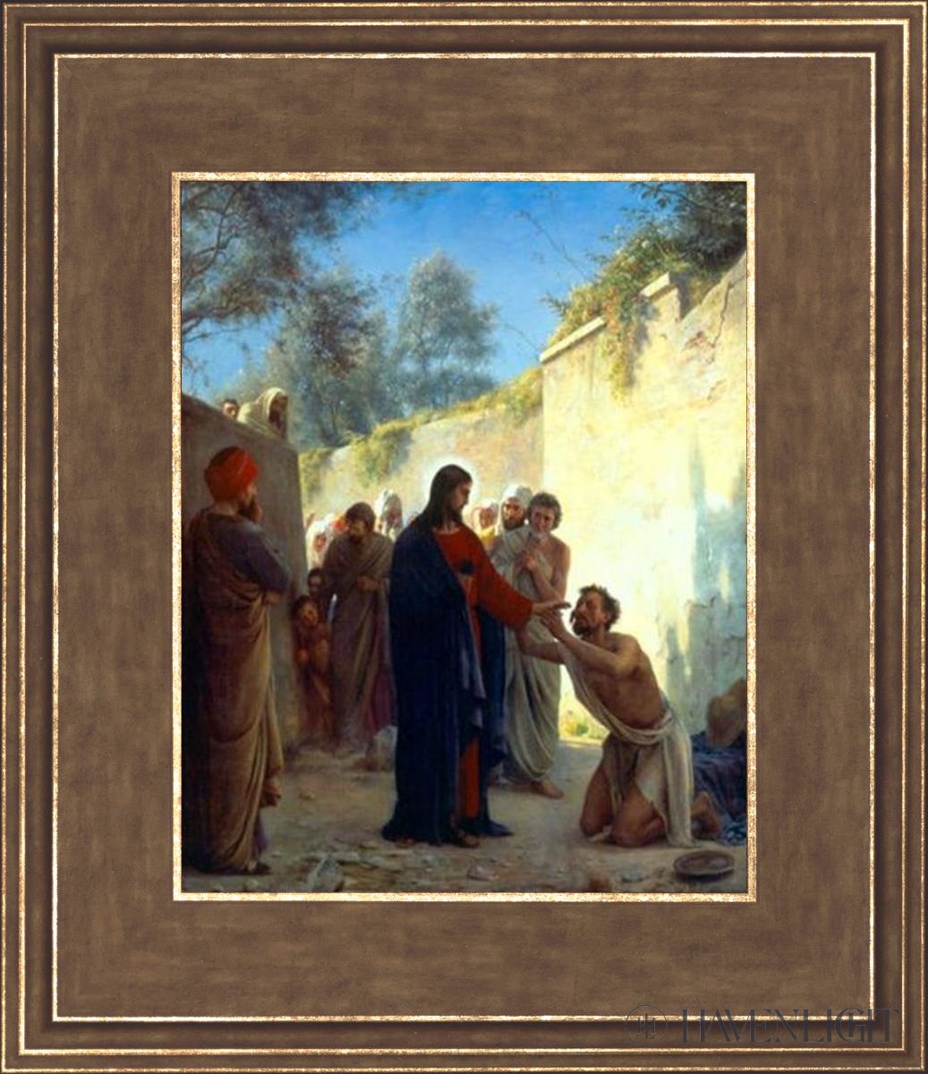 Christ Healing The Blind Man by Carl Bloch - Religious Wall Art, Christian Home Decor, Church & Office Inspiration