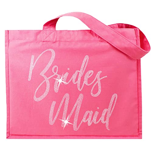 Bridesmaid - Rhinestone (Hot Pink)