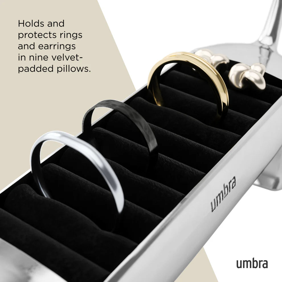 Dachsie Ring Holder - Elegant Jewelry Organizer for Rings, Earrings & Small Accessories - Perfect for Bathroom, Bedroom & Travel