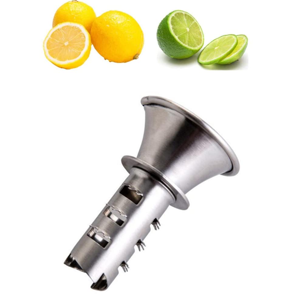 Premium Stainless Steel Manual Lemon Juicer - Handheld Citrus Squeezer for Orange, Lime & Grapefruit - Perfect for Cocktails, Baking & Fresh Juice Making