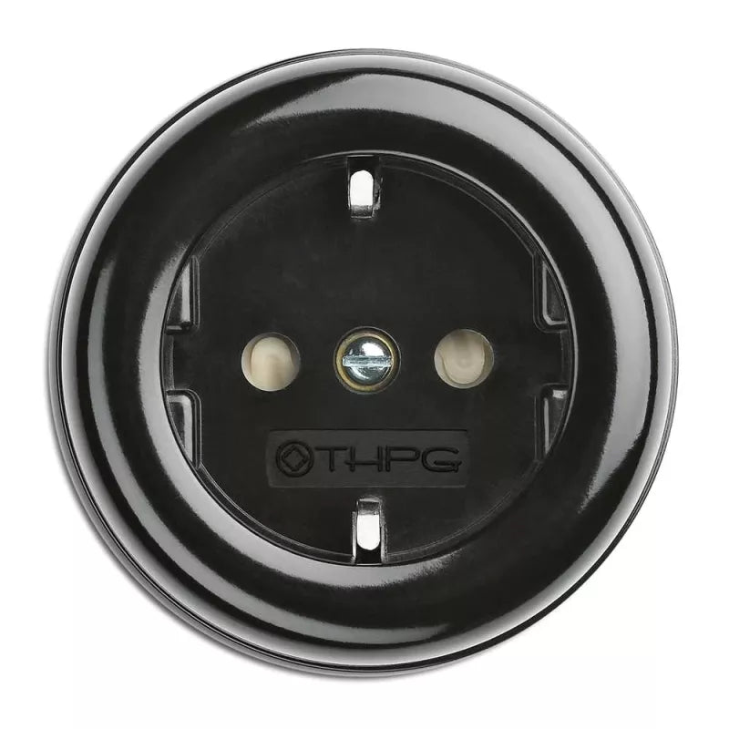 Bakelite Surface-Mounted Electrical Outlet - Durable & Stylish for Home and Office Use