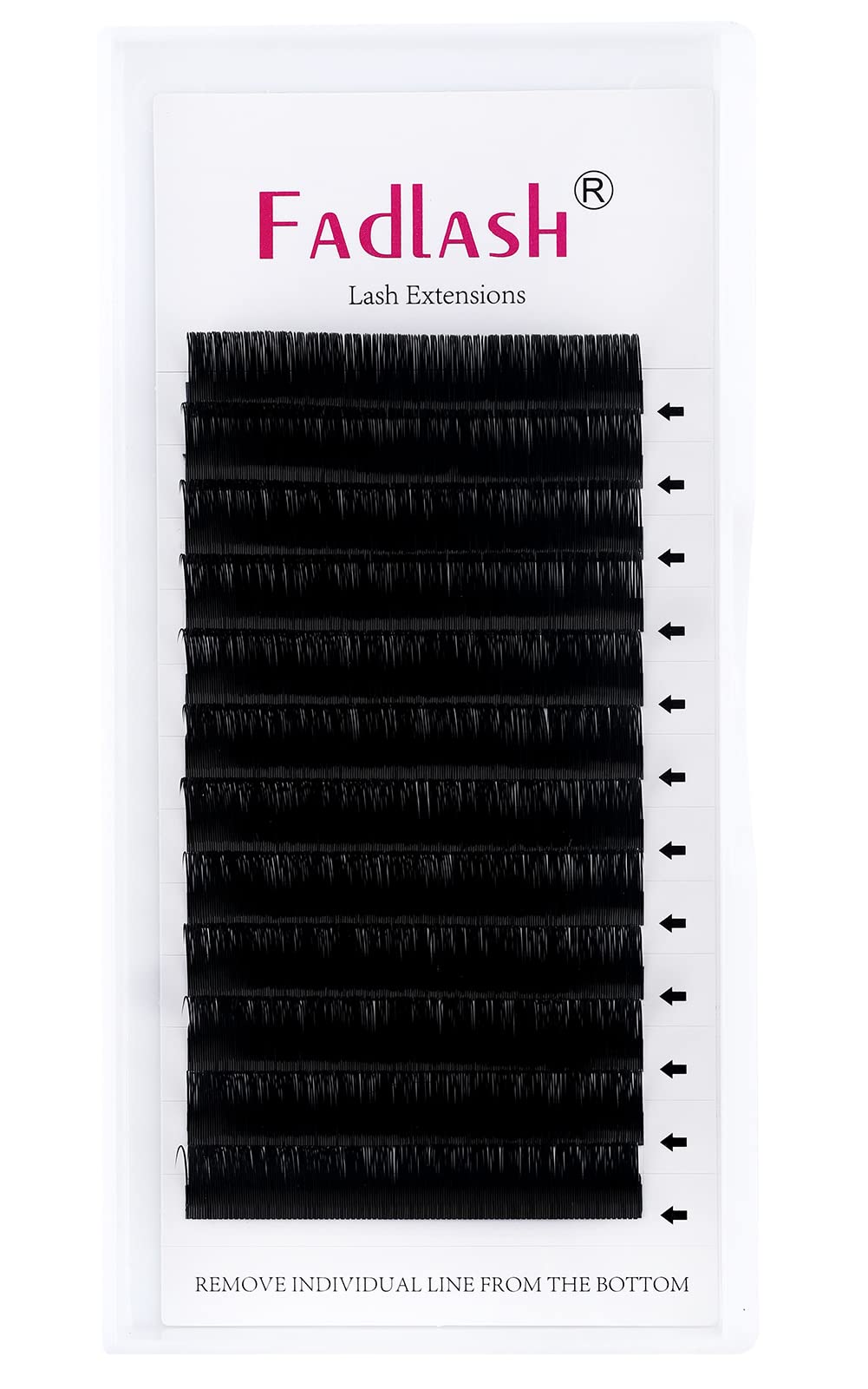 Professional FADLASH Eyelash Extensions - 0.18mm CC Curl Mixed Length 8-14mm Super Matte Classic Individual Lashes for Salon & DIY Use - Perfect for Natural Looking Volume & Everyday Glamour