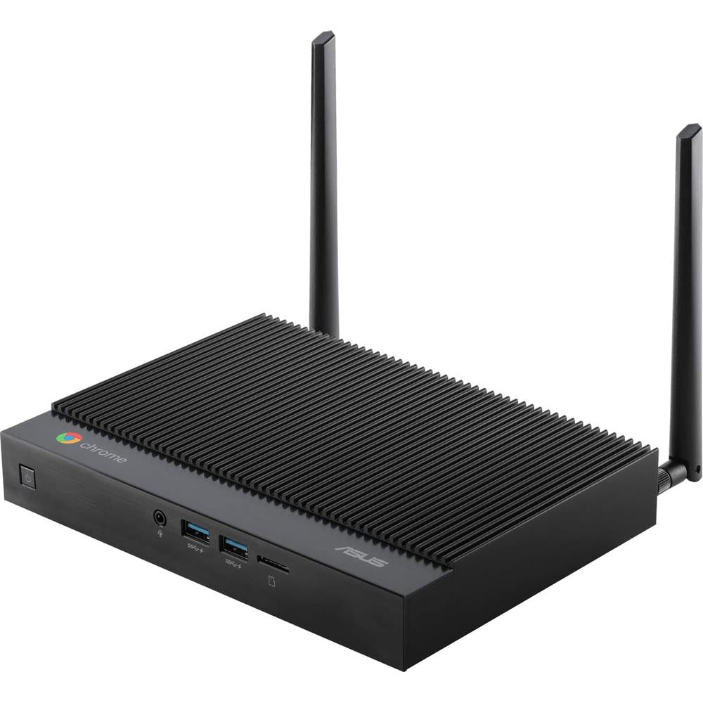 ASUS Fanless Chromebox Mini Desktop Computer with Intel Celeron 5205U Processor, 4GB RAM, 32GB Storage - Compact Chrome OS PC for Home Office, Digital Signage & Education Use
