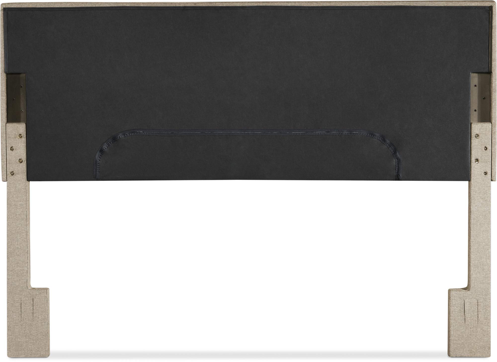 Serta Palisades Collection King Size Upholstered Padded Headboard - Modern Tufted Design with Soft Linen-Textured Fabric in Beige | Perfect for Master Bedroom, Guest Room & Home Decor