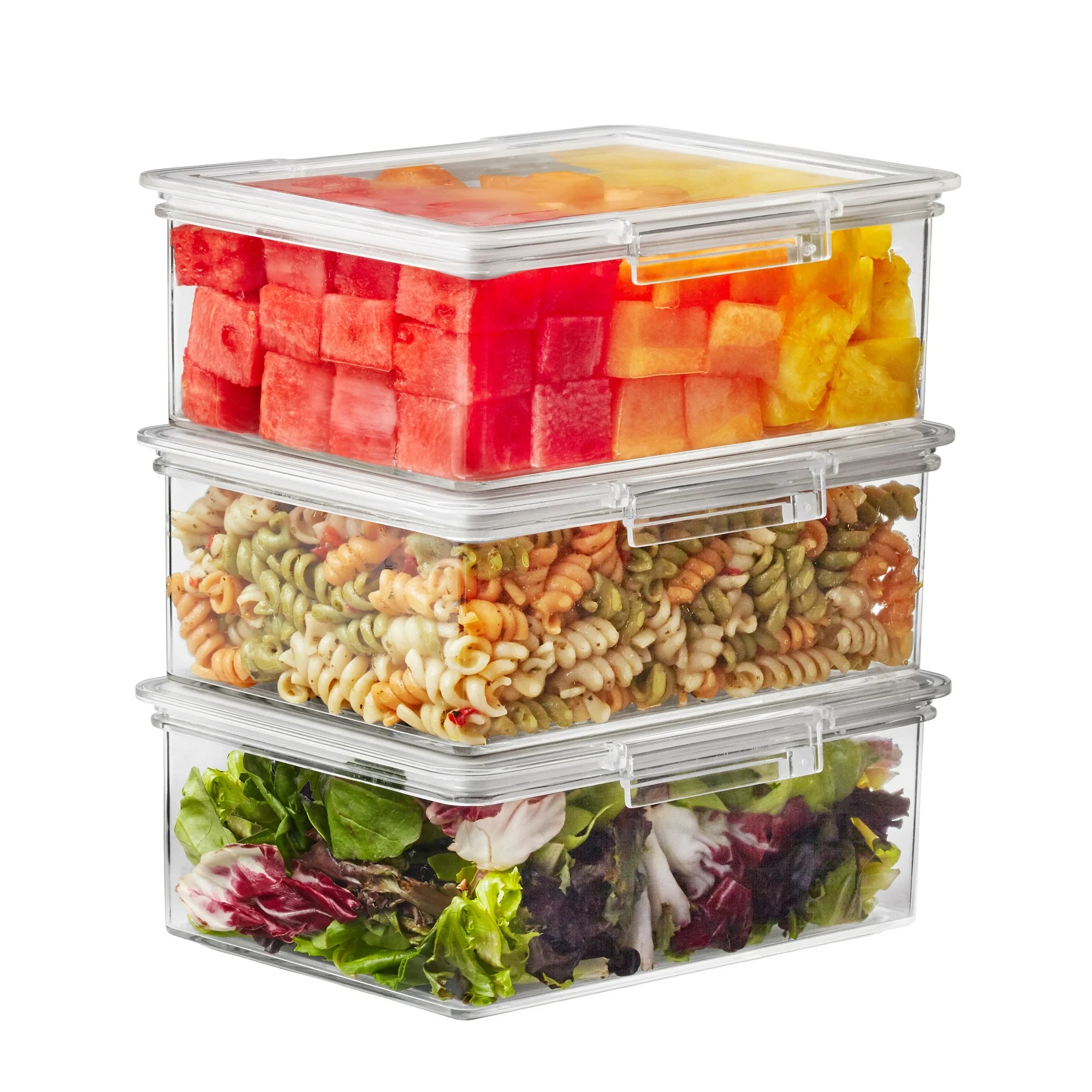 The Home Edit Airtight Food Storage Canisters - BPA-Free Plastic Kitchen Containers for Flour, Sugar, Rice & Dry Goods - Perfect for Pantry Organization & Meal Prep