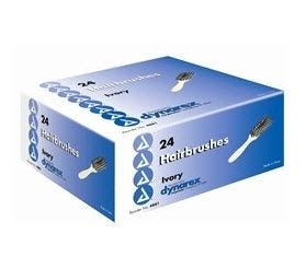 Dynarex Hairbrush Set - 24 Pack, Ivory, 9 Inch - Professional Salon & Home Use for Styling, Detangling & Smoothing Hair