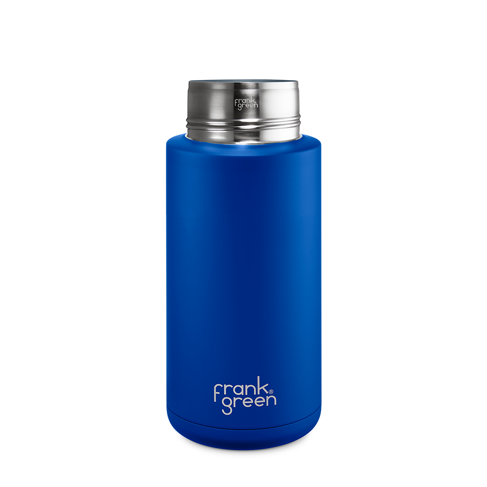 Eco-Friendly Ceramic Reusable Water Bottle - 34oz (1000ml) Leak-Proof & Insulated - Perfect for Gym, Hiking, Office & Travel