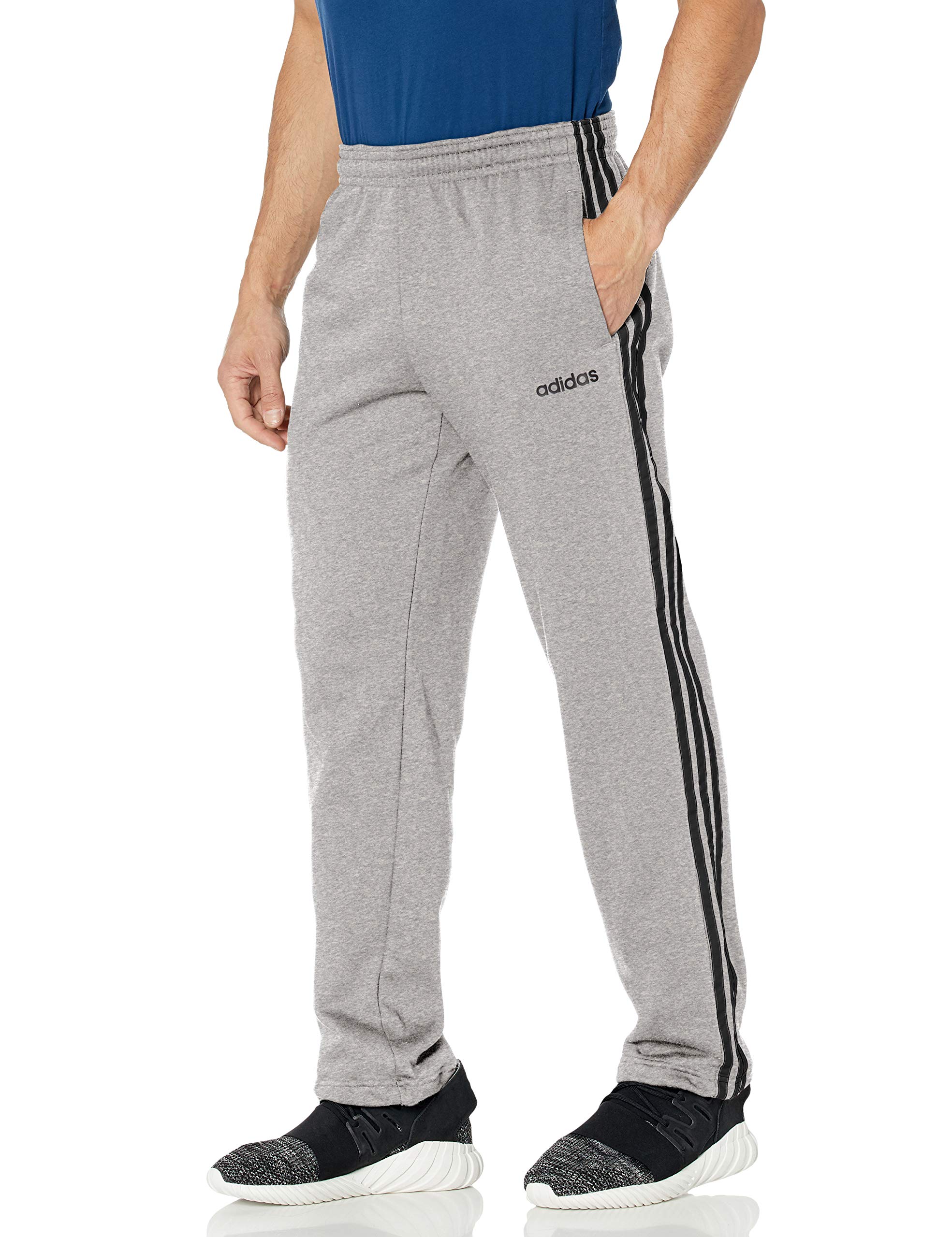 adidas Men's Essentials 3-Stripes Fleece Jogger Pants - Soft Comfortable Athletic Lounge Pants for Running, Gym, and Casual Wear
