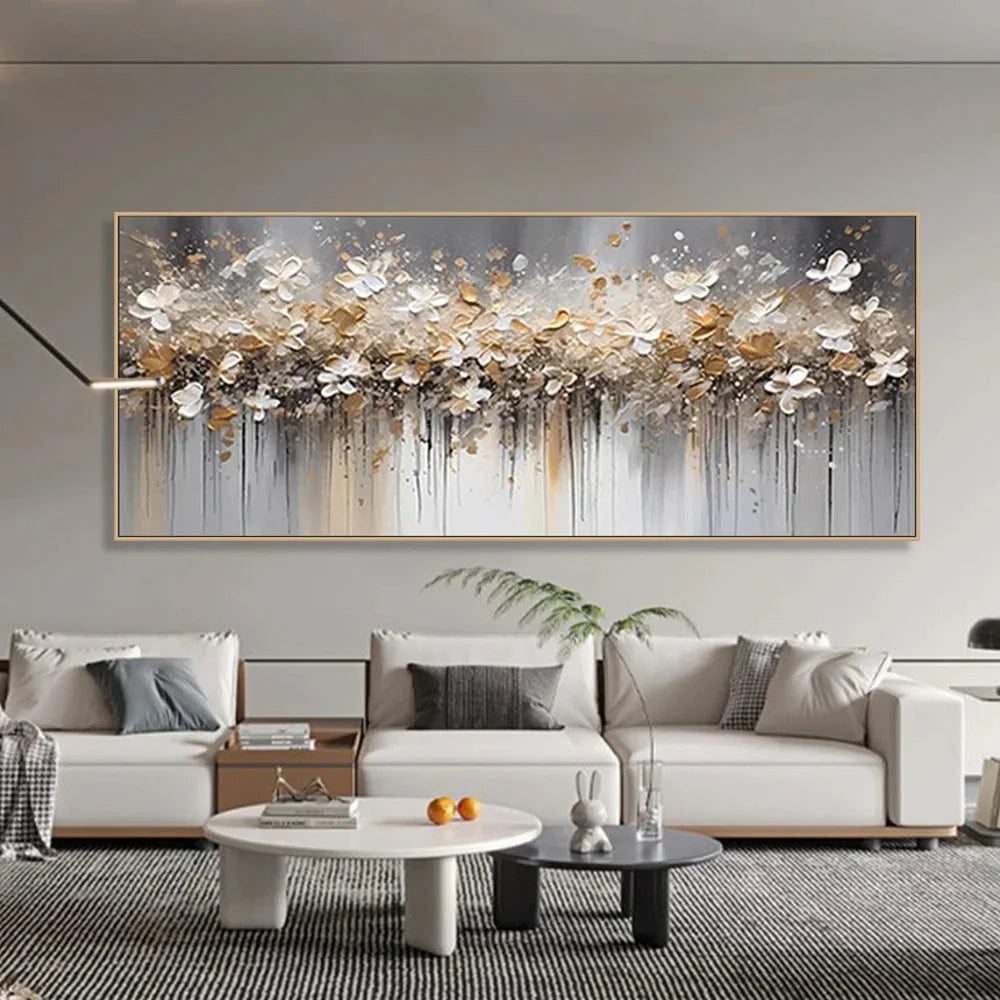 Beautiful Flower and Tree Canvas Painting #FT 201 - Perfect for Home Decor, Office Wall Art, and Gift Giving