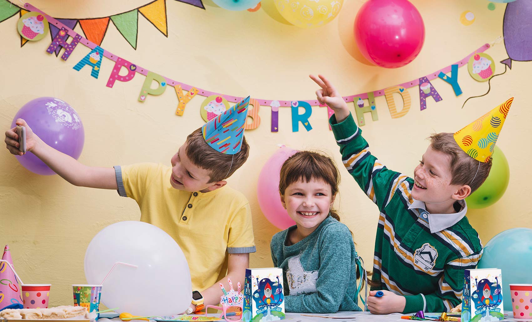 Premium Space Party Favor Bags - Astronaut Themed Treat & Goody Bags for Kids - 12 Pack - Perfect for Birthday Parties, School Events & Space-Themed Decorations