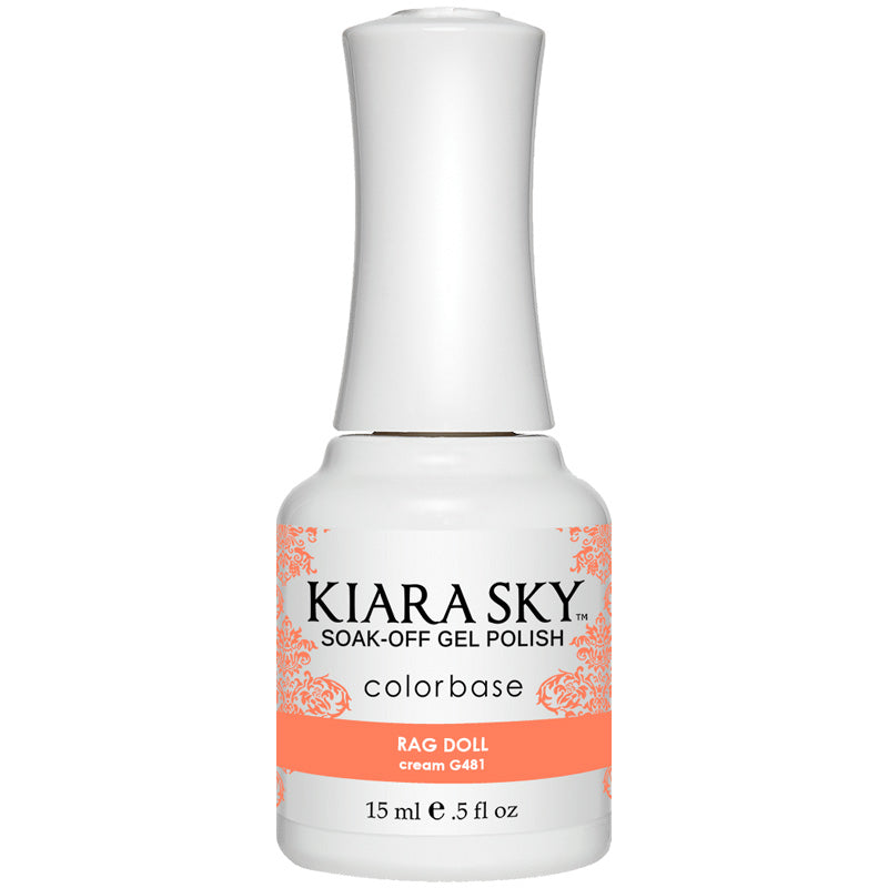 G481 Rag Doll Gel Nail Polish - Long-Lasting UV/LED Soak Off Nail Lacquer for Salon & Home Manicures - Perfect for Nail Art, DIY Nails & Professional Use