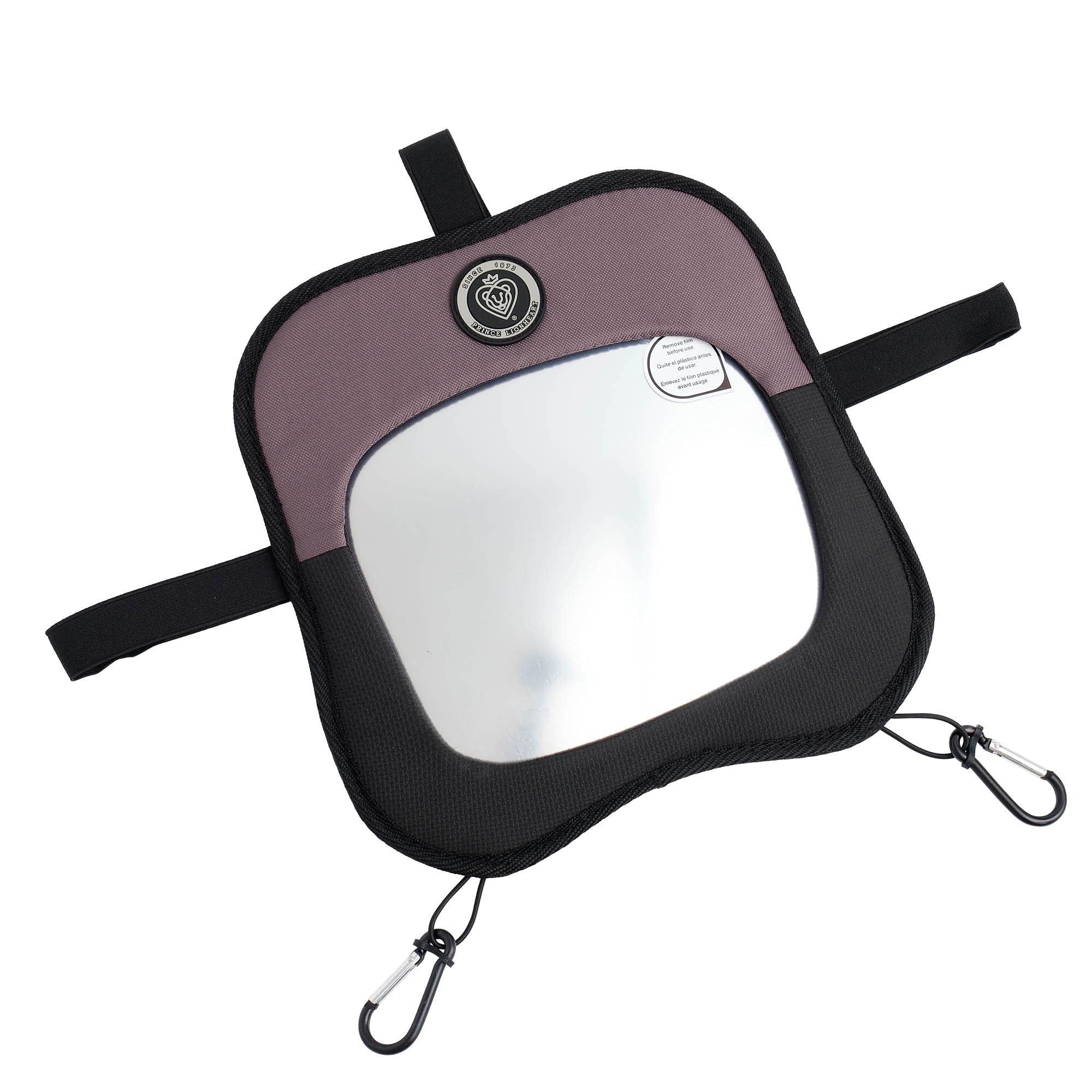 Prince Lionheart Child View Mirror for Cars - Rear Seat Baby Safety Mirror, Black - Perfect for Parents to Monitor Infants & Toddlers While Driving