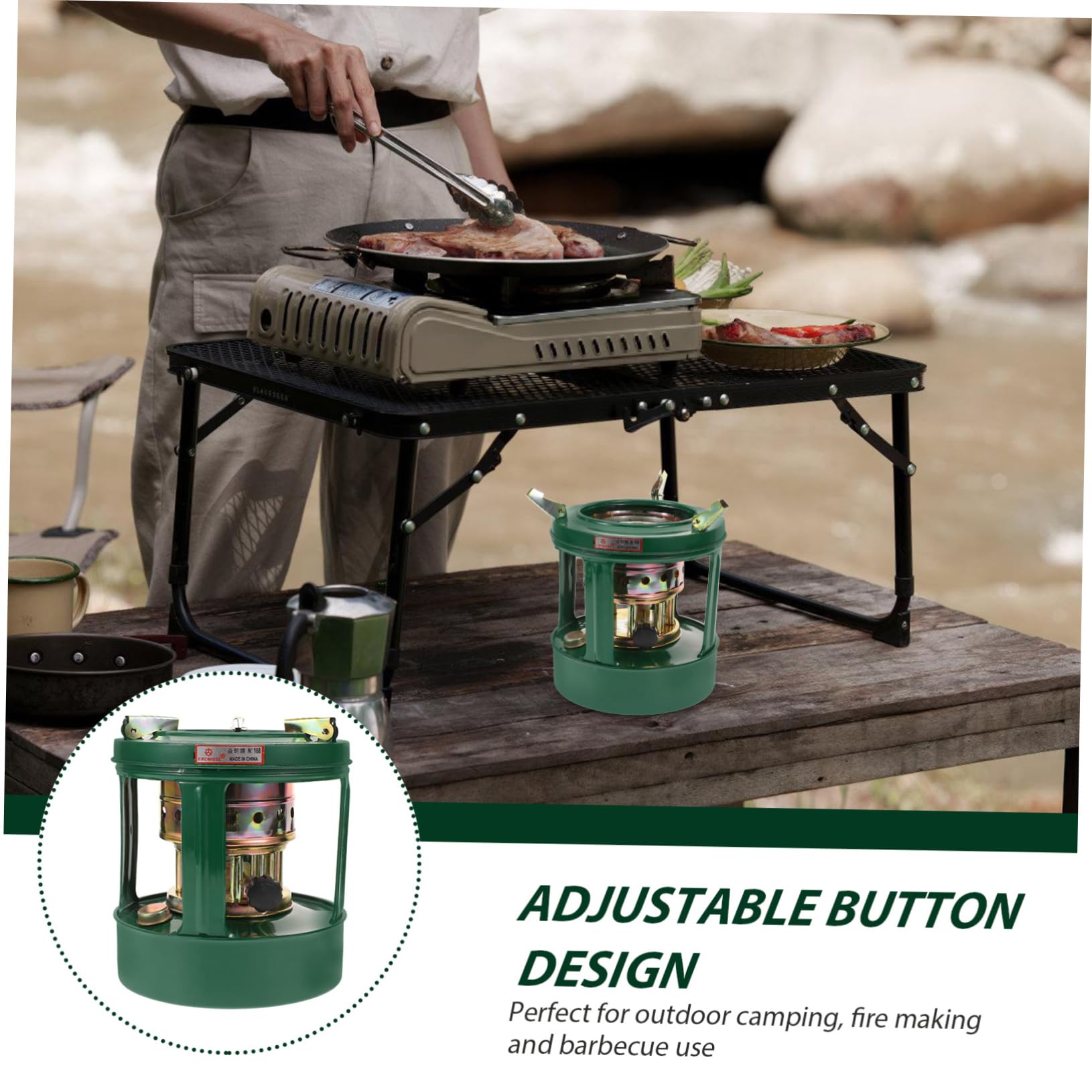 Portable Kerosene Heater & Stove - Indoor/Outdoor Use for Camping, BBQ, Emergency Heating | Compact Kerosene Burner for Home, Tent, Garage & Patio