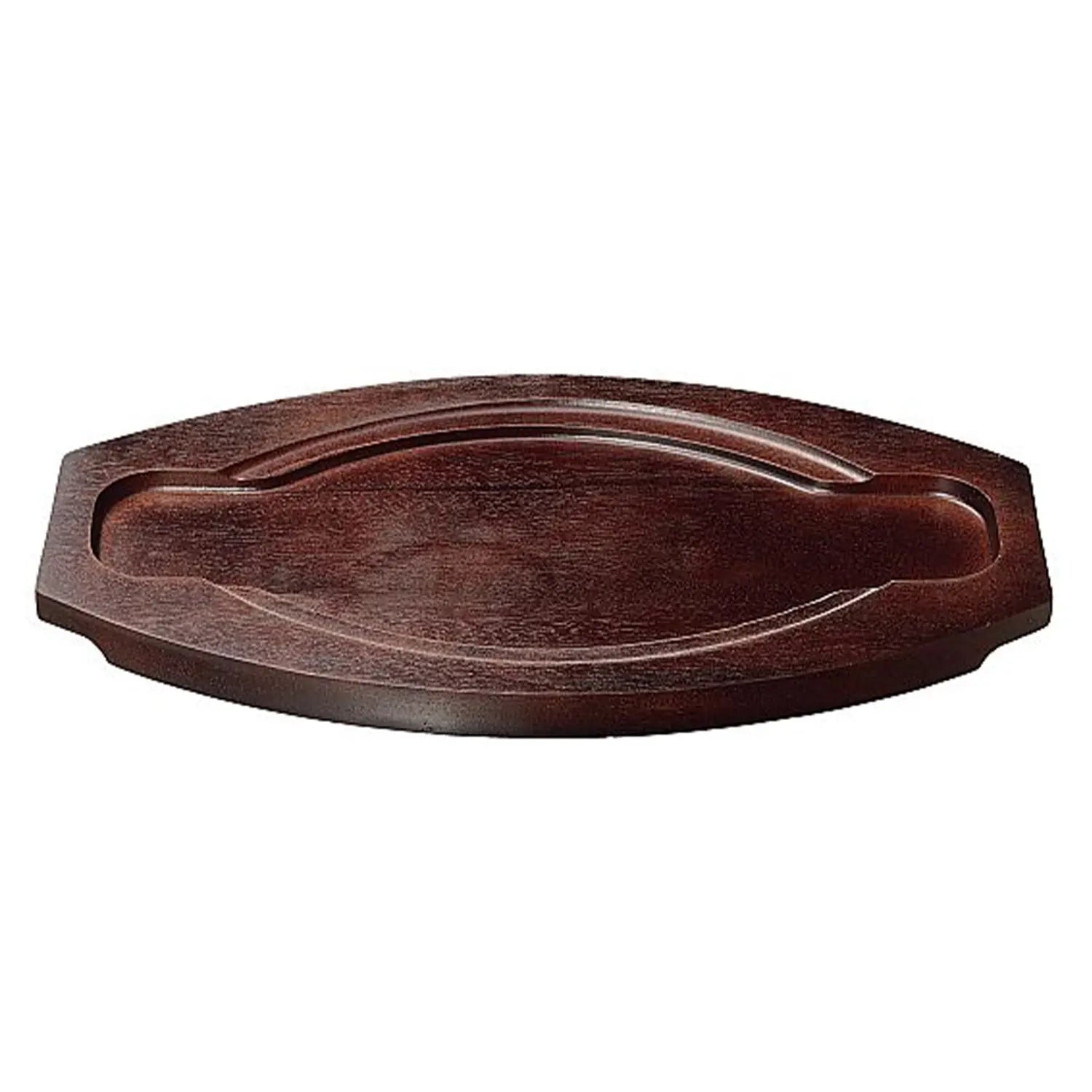 Premium EBM Oval Wooden Base for Double Handle Skillet - Durable & Stylish Cookware Stand for Kitchen, Stovetop & Serving - Perfect for Cast Iron Pans, Dutch Ovens & Skillets