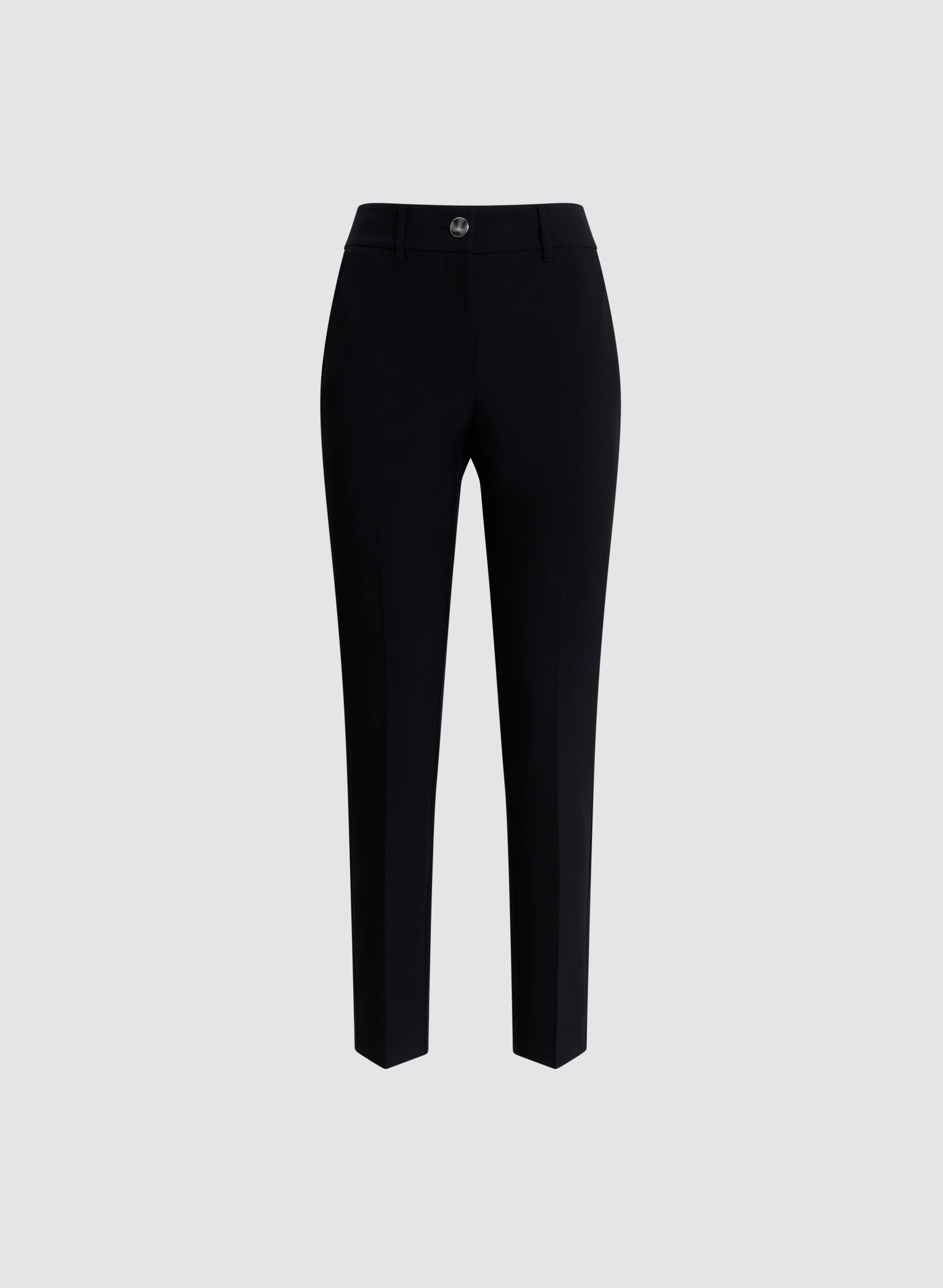 City Fit Slim Leg Pants for Women - High Waisted Stretch Tapered Trousers - Office Work, Business Casual & Travel Outfits