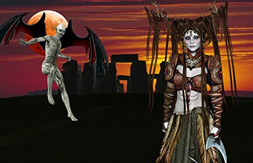 20x30 Inch Stonehenge Fantasy Witch Druid Laminated Poster - Vibrant Colors & High-Quality Print - Perfect for Home Decor, Bedroom, Living Room & Office Wall Art