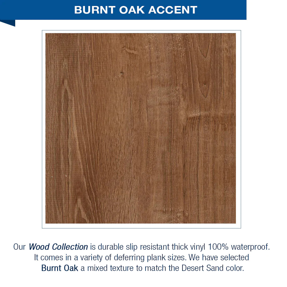 Lifeproof Burnt Oak Brown Sugar 60-Inch Alcove Stone Shower Enclosure Kit - Waterproof Bathroom Upgrade for Modern Homes