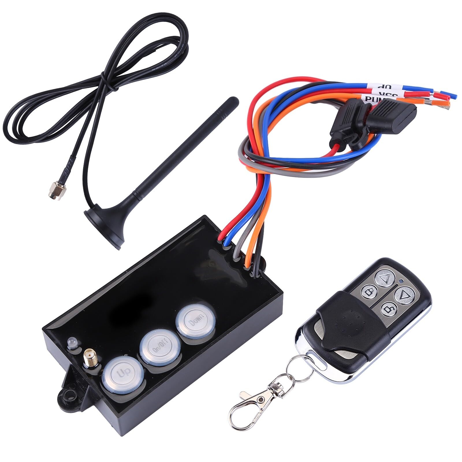 G3-H01 Wireless Remote Control System for 12V Hydraulic Dump Trailer & Winch - Heavy Duty Lift Kit for Construction, Farming & Towing Applications