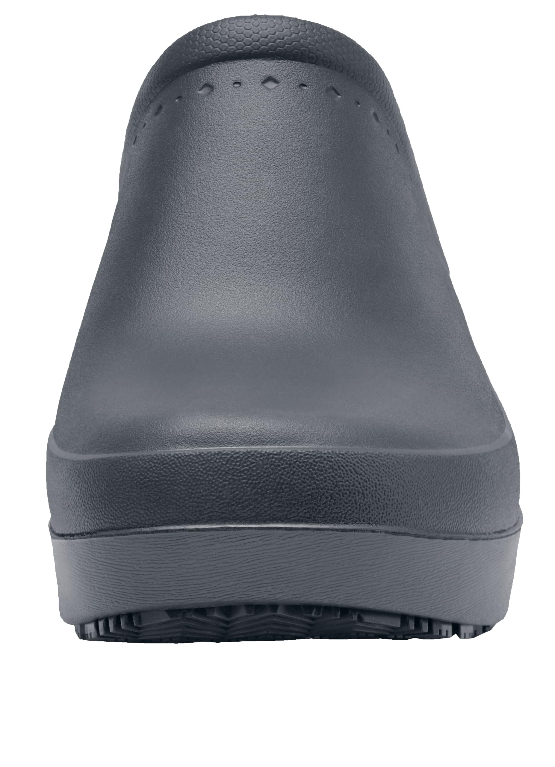 Slip Resistant Waterproof Leather Clogs for Women - Non-Slip Work Shoes for Chefs, Nurses, Kitchen & Garden - Black Slip-On Clogs for Food Service & Healthcare Professionals