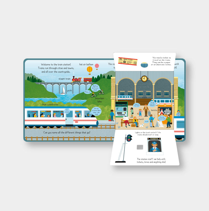 Peek Inside Things That Go Board Book – Interactive Lift-the-Flap Children's Book About Vehicles | Perfect for Toddlers & Preschool Learning, Bedtime Stories, and Travel Activities